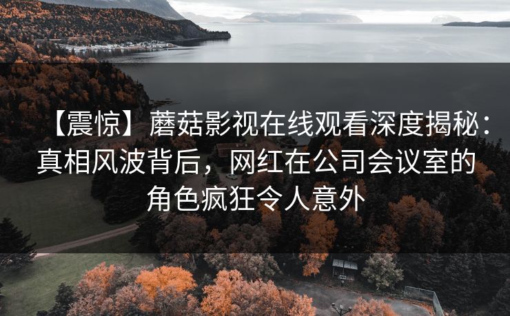 【震惊】蘑菇影视在线观看深度揭秘:真相风波背后,网红在公司会议室的角色疯狂令人意外
